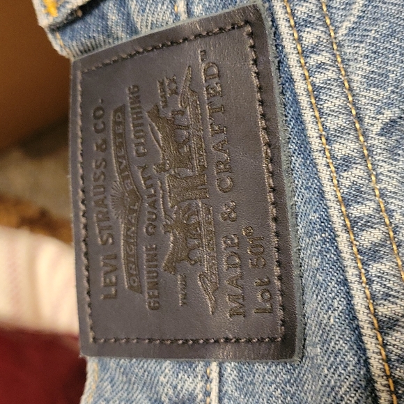 Levi's 501 button fly jeans size 27 - Picture 4 of 8